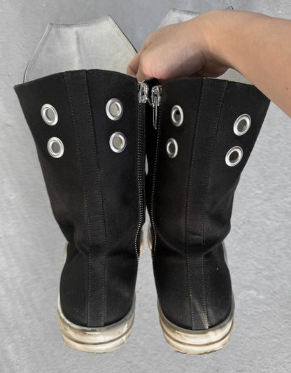 Rick Owens DRKSHDW SS24 "LIDO" Laceless Ramones Boot Sneakers