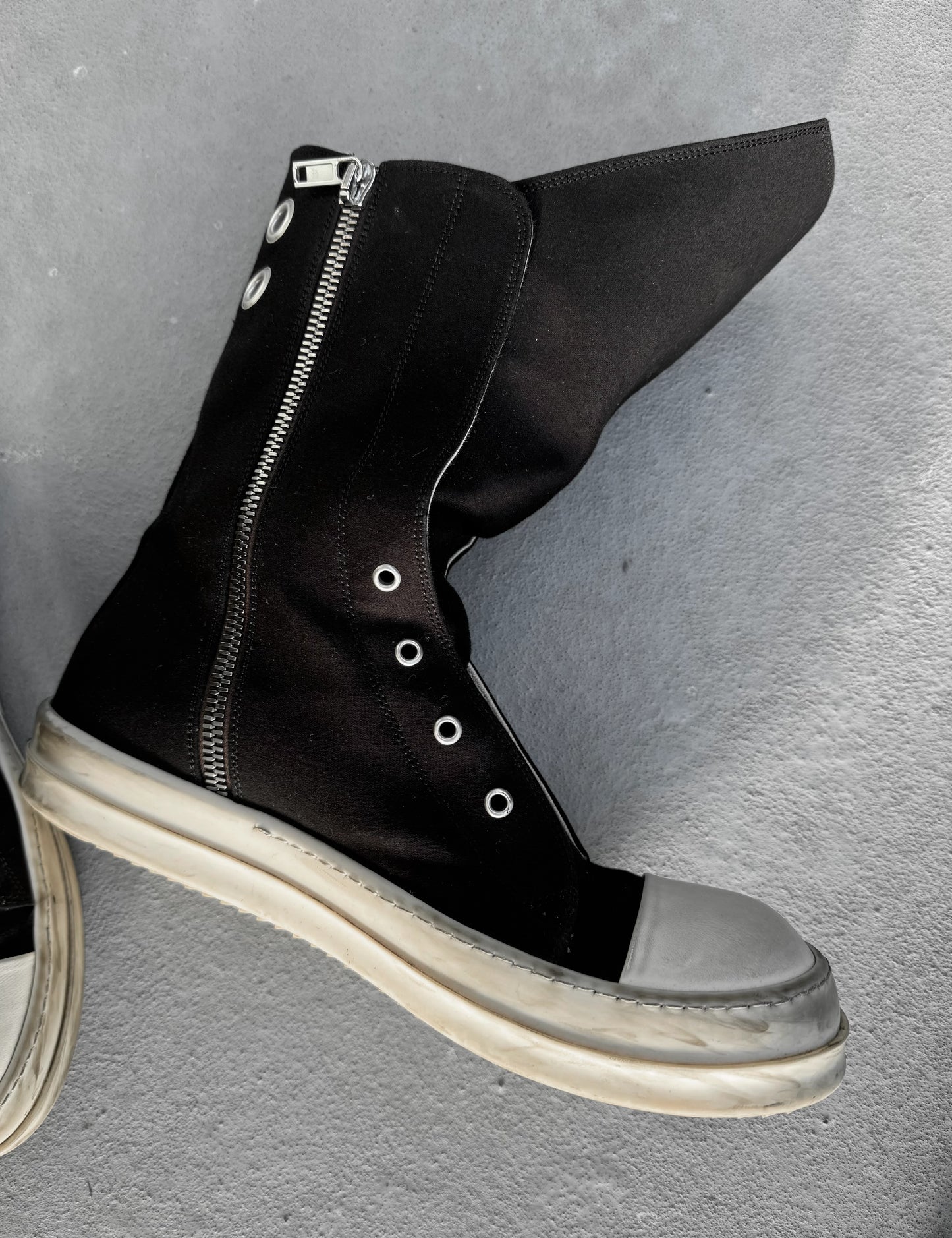 Rick Owens DRKSHDW SS24 "LIDO" Laceless Ramones Boot Sneakers