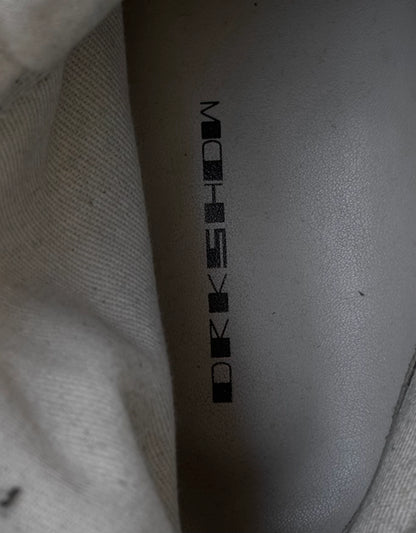 Rick Owens DRKSHDW AW22 "STROBE" Cotton 'Hexagram' Ramones Sneakers