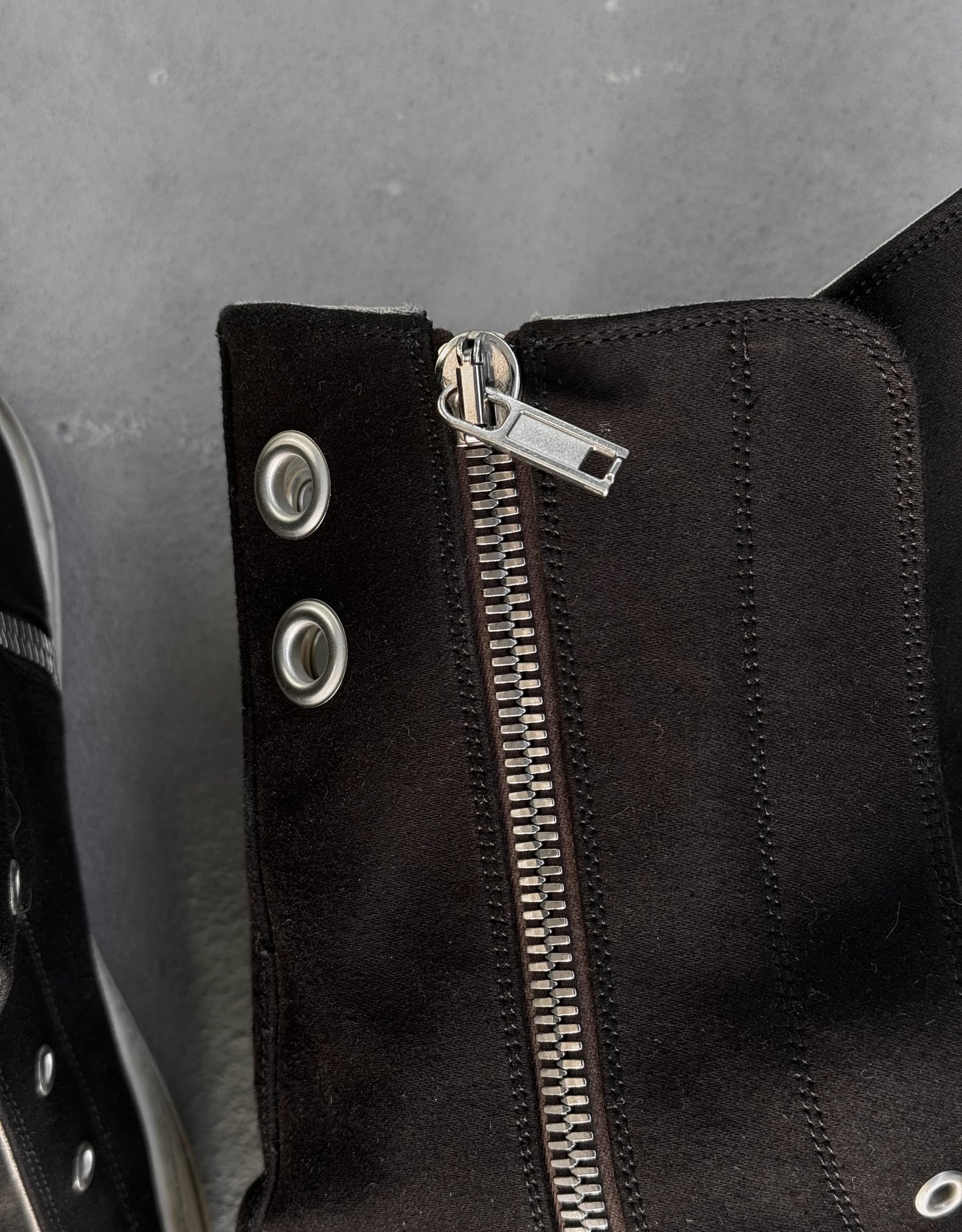 Rick Owens DRKSHDW SS24 "LIDO" Laceless Ramones Boot Sneakers