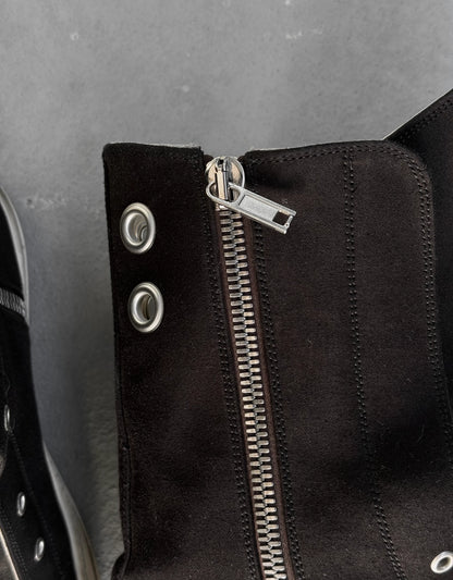 Rick Owens DRKSHDW SS24 "LIDO" Laceless Ramones Boot Sneakers