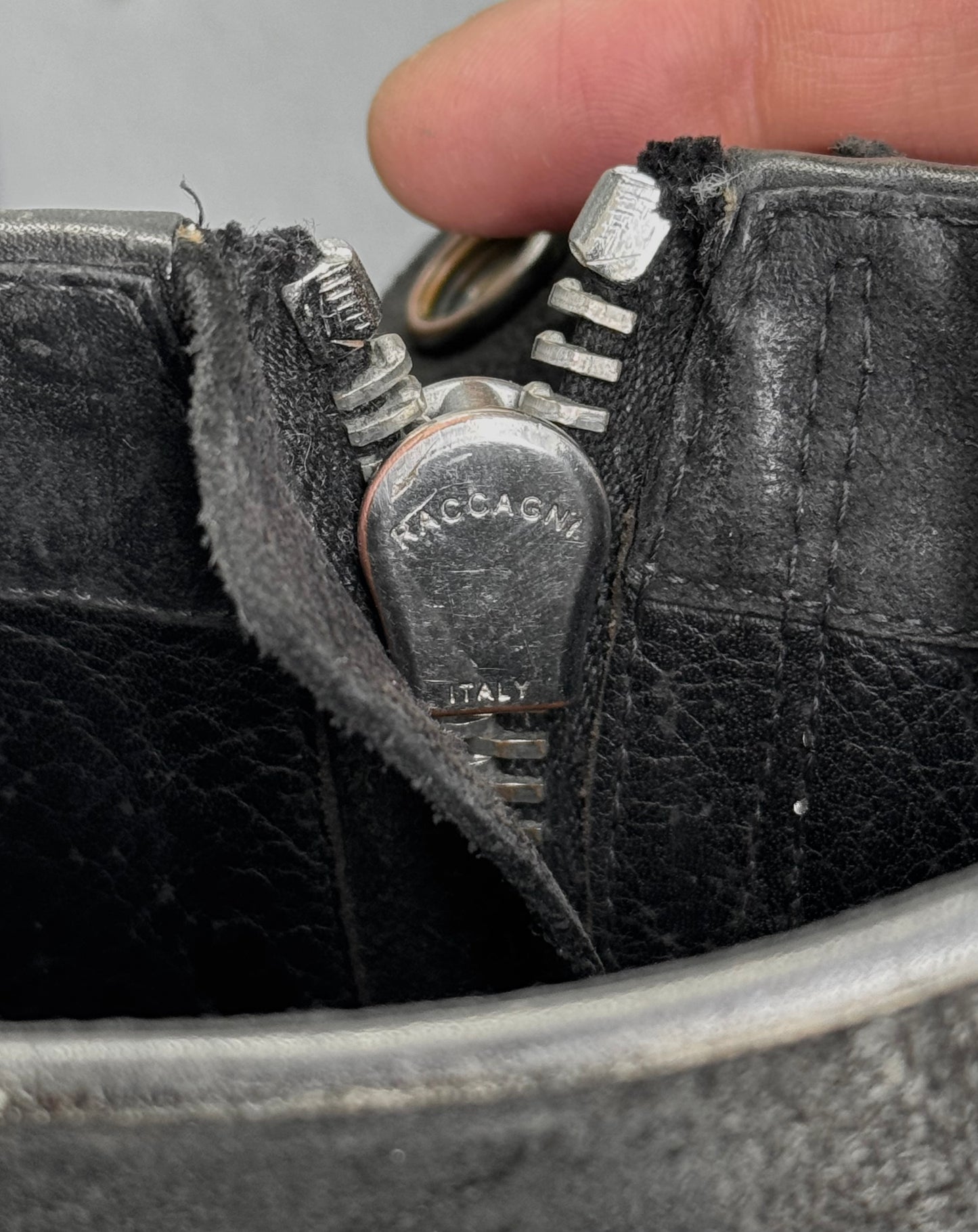 Rick Owens AW09 "CRUST" Side Zip Reverse Cow Leather Creeper Boots