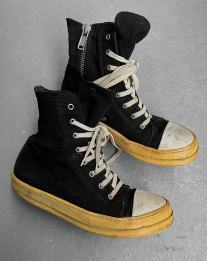 Rick Owens DRKSHDW SS12 "NASKA" Canvas Ramones Sneakers