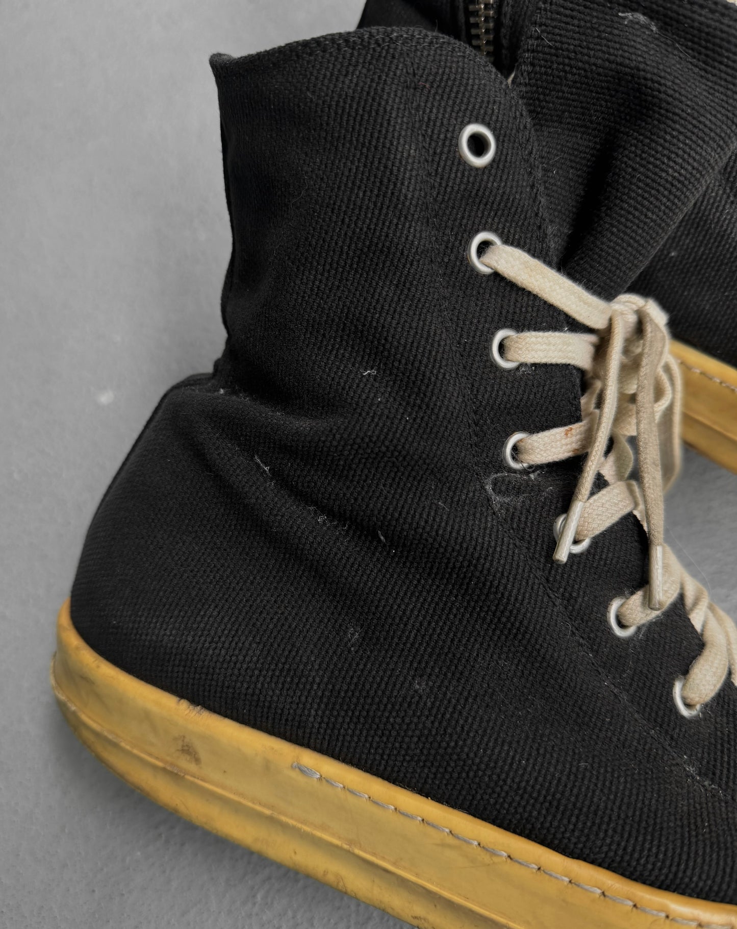 Rick Owens DRKSHDW SS12 "NASKA" Canvas Ramones Sneakers