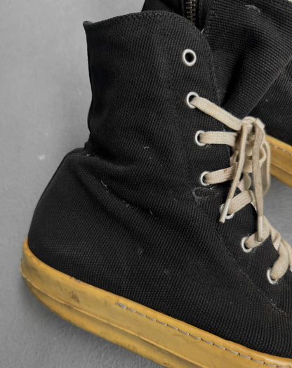 Rick Owens DRKSHDW SS12 "NASKA" Canvas Ramones Sneakers