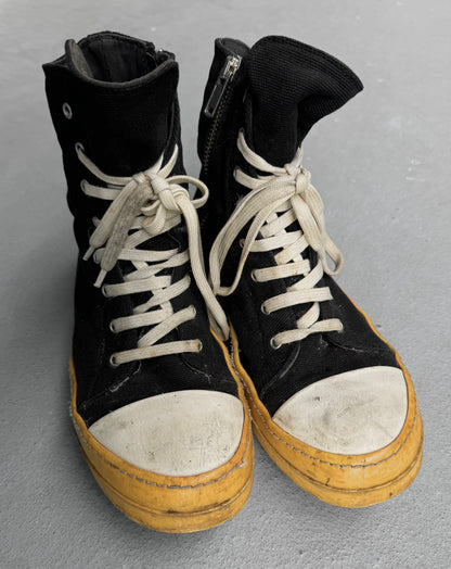 Rick Owens DRKSHDW SS12 "NASKA" Canvas Ramones Sneakers