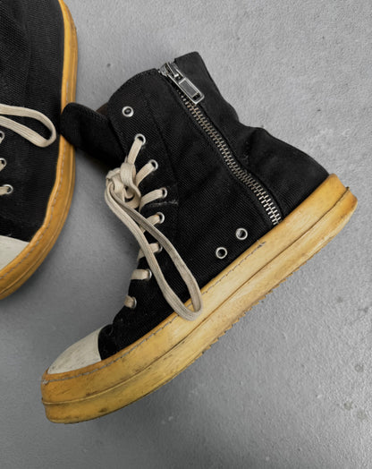 Rick Owens DRKSHDW SS12 "NASKA" Canvas Ramones Sneakers