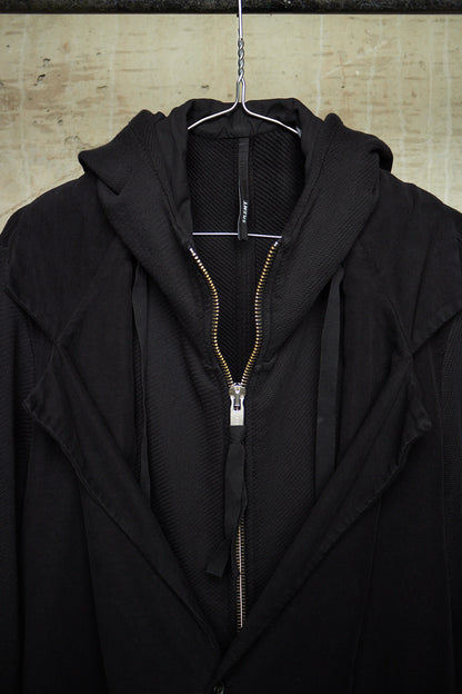 SILENT by DAMIR DOMA 2010s Hybrid Double Layered Hooded Blazer