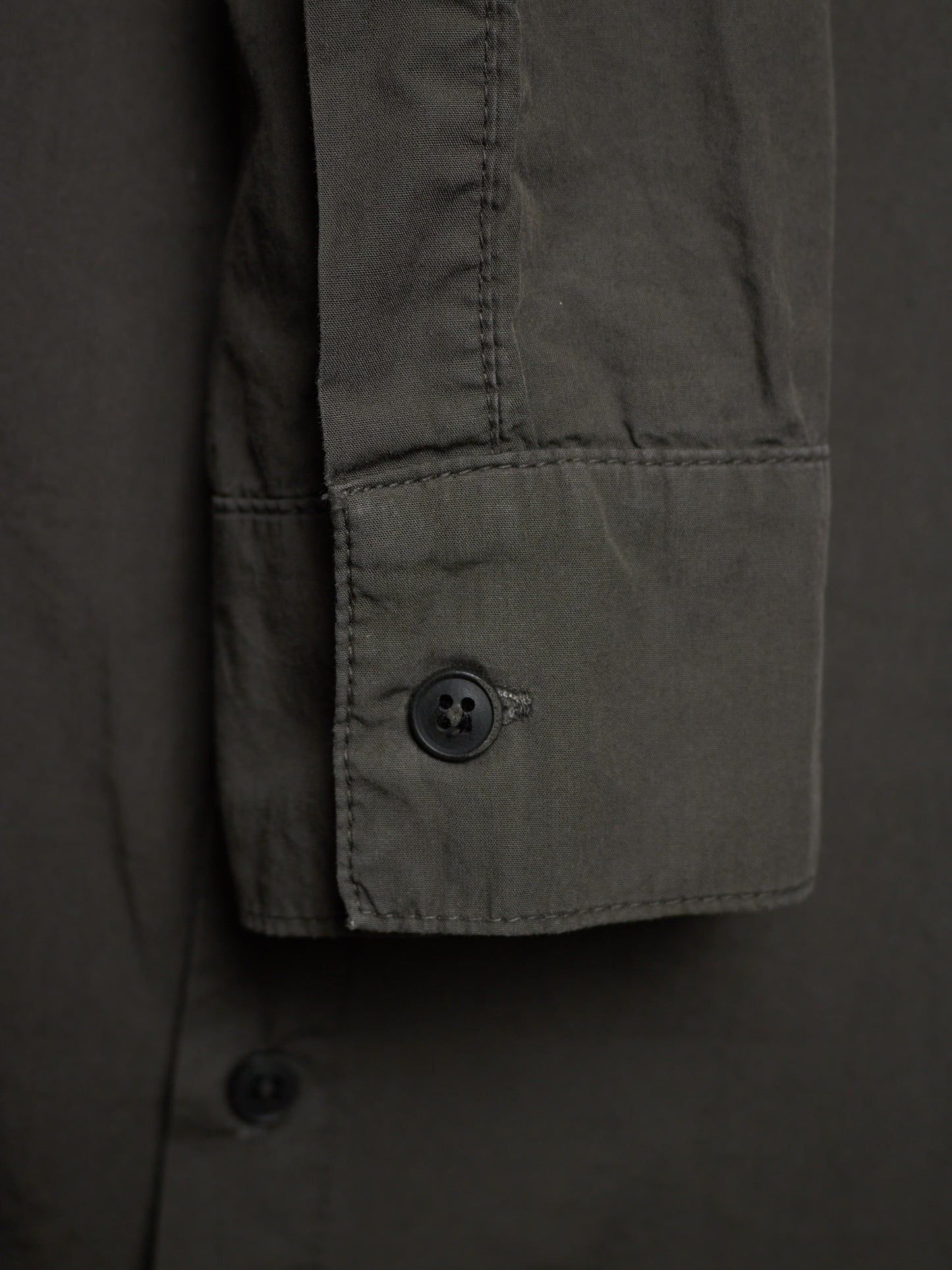 SILENT by DAMIR DOMA 2010s Olive Grey Classic Button-up Shirt