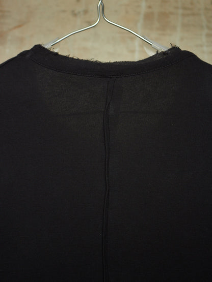 SILENT by DAMIR DOMA 2010s Overlock Double Layered Rib Knit T-shirt