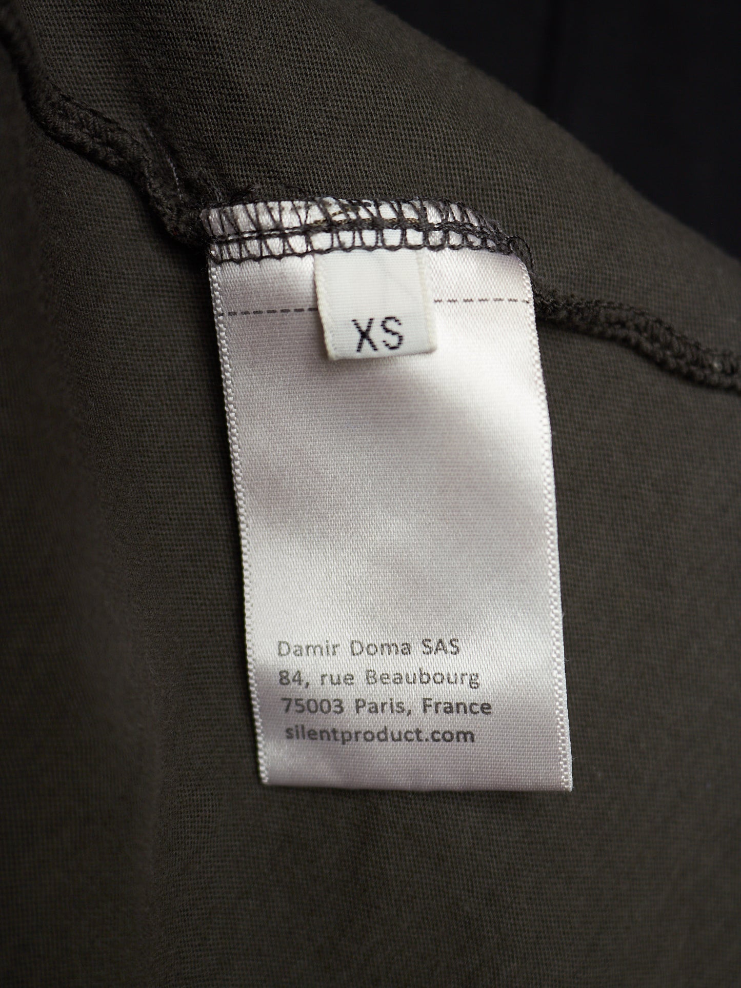 SILENT by DAMIR DOMA 2010s Overlock Double Layered Rib Knit T-shirt