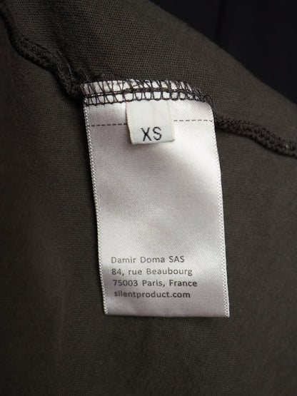 SILENT by DAMIR DOMA 2010s Overlock Double Layered Rib Knit T-shirt