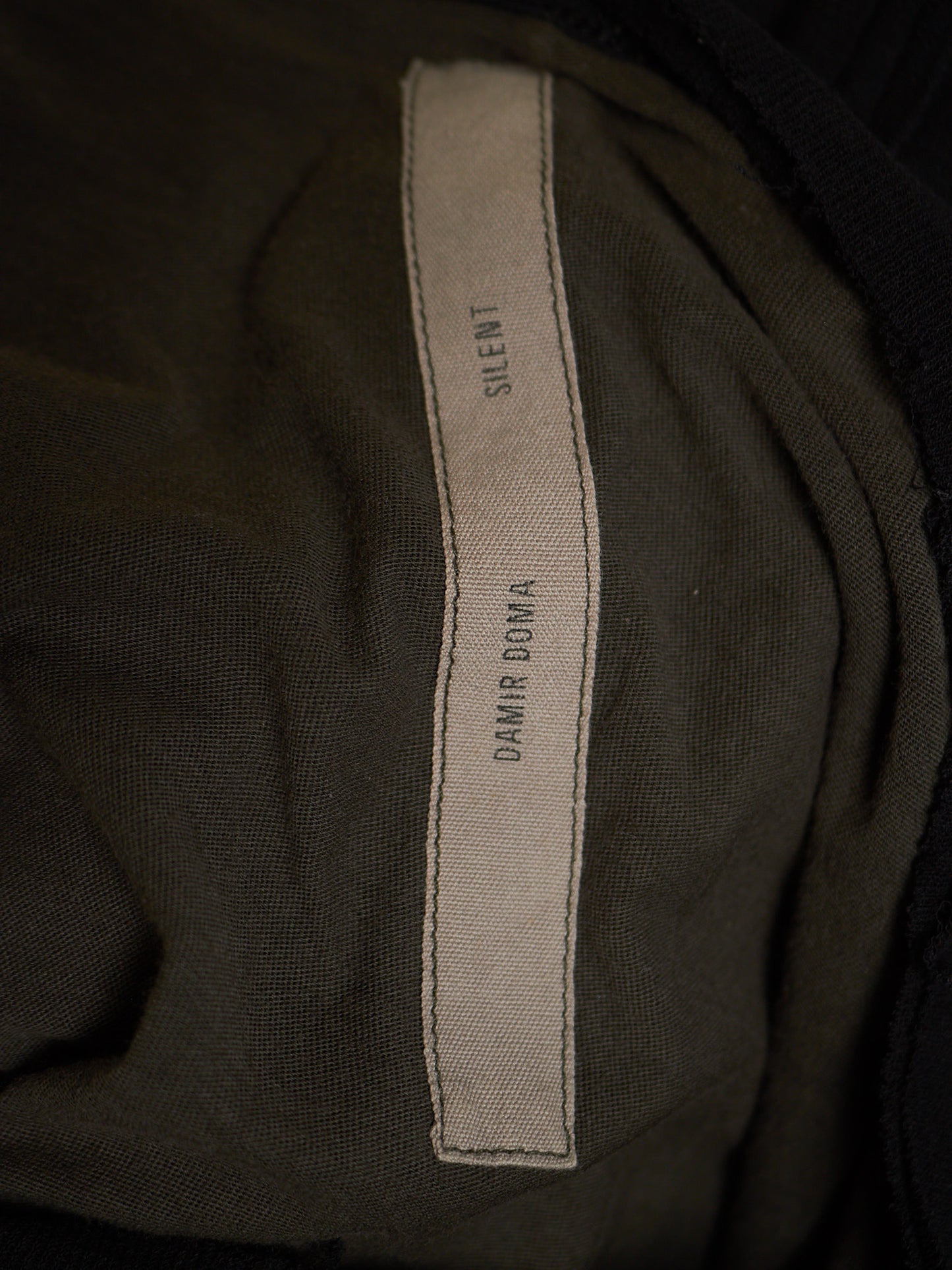SILENT by DAMIR DOMA 2010s Overlock Double Layered Rib Knit T-shirt