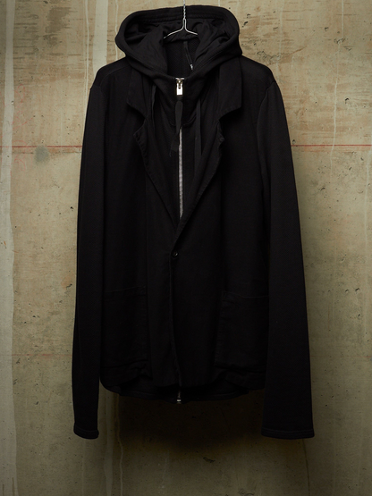 SILENT by DAMIR DOMA 2010s Hybrid Double Layered Hooded Blazer