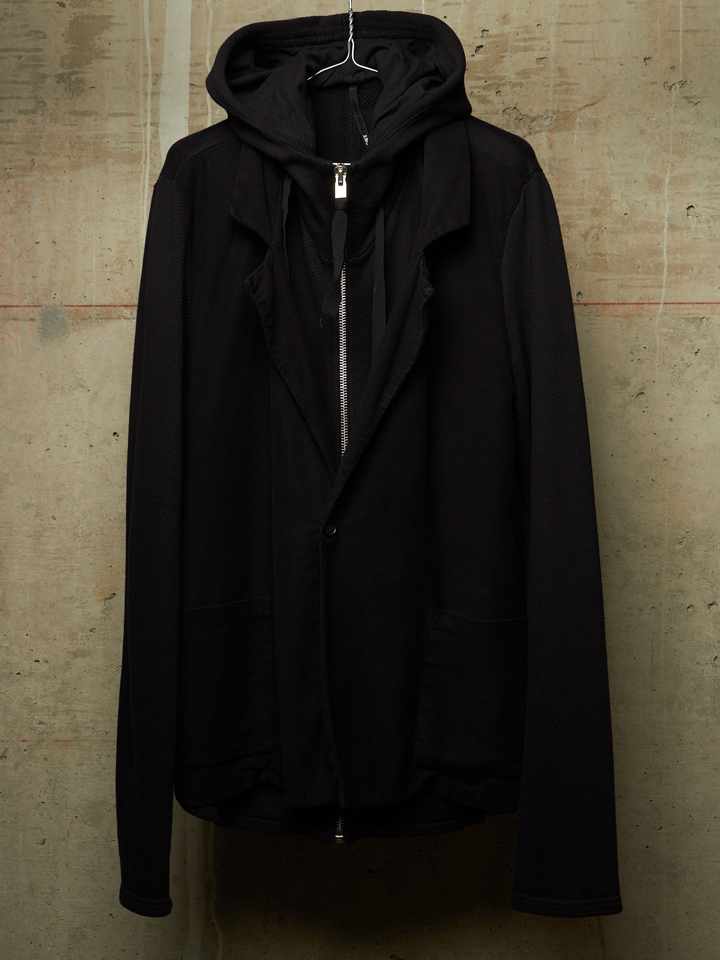 SILENT by DAMIR DOMA 2010s Hybrid Double Layered Hooded Blazer