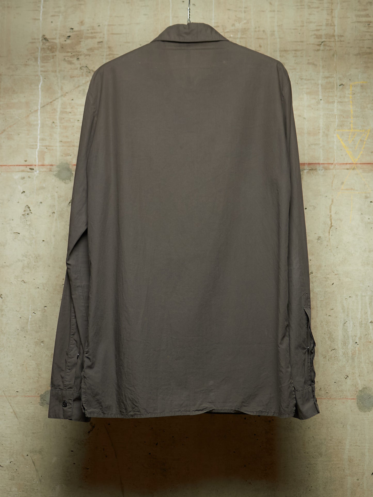 SILENT by DAMIR DOMA 2010s Olive Grey Classic Button-up Shirt