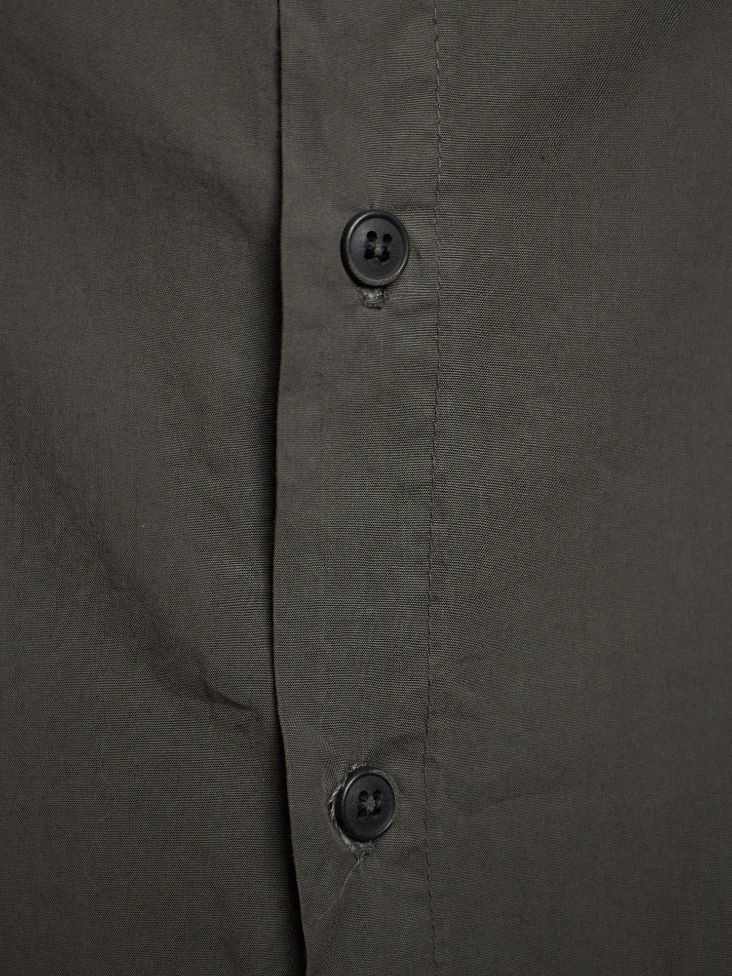 SILENT by DAMIR DOMA 2010s Olive Grey Classic Button-up Shirt