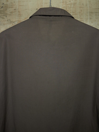 SILENT by DAMIR DOMA 2010s Olive Grey Classic Button-up Shirt
