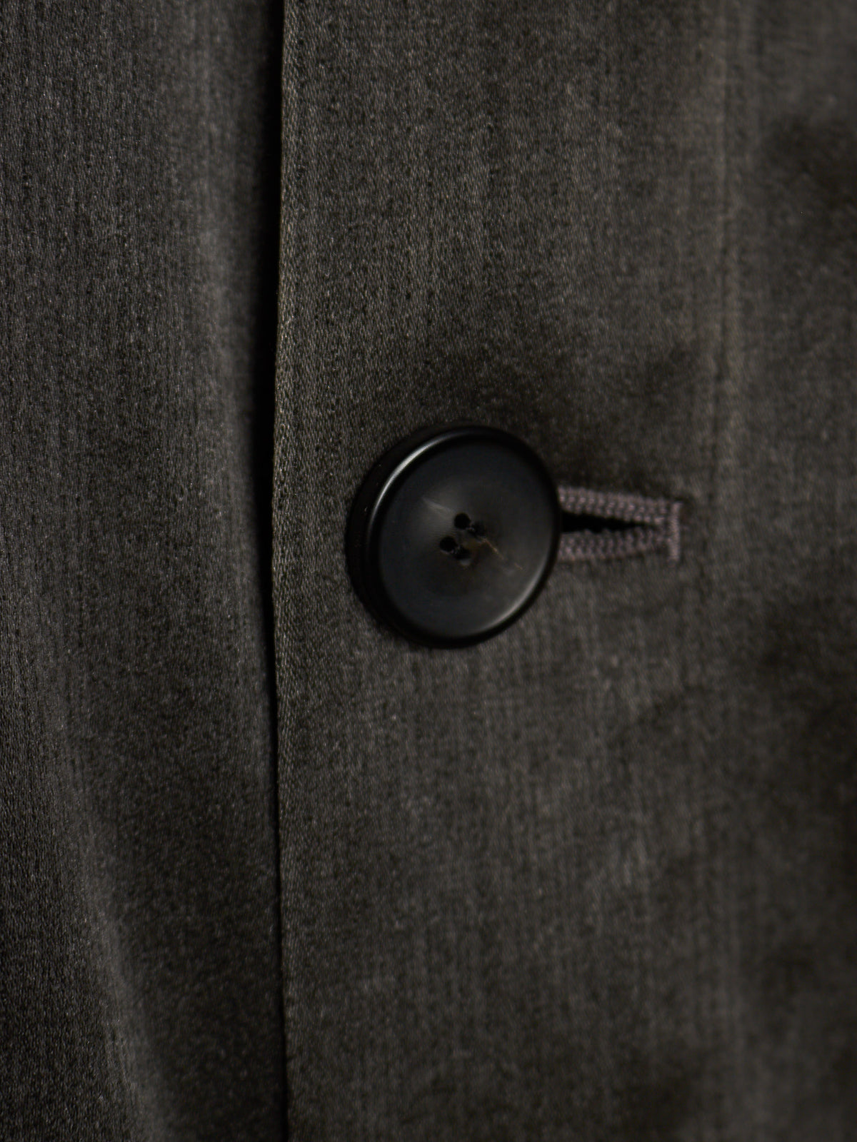S/STERE SS10 "BUG" Dark Grey Lilac Silk Unlined Double Breasted Robe