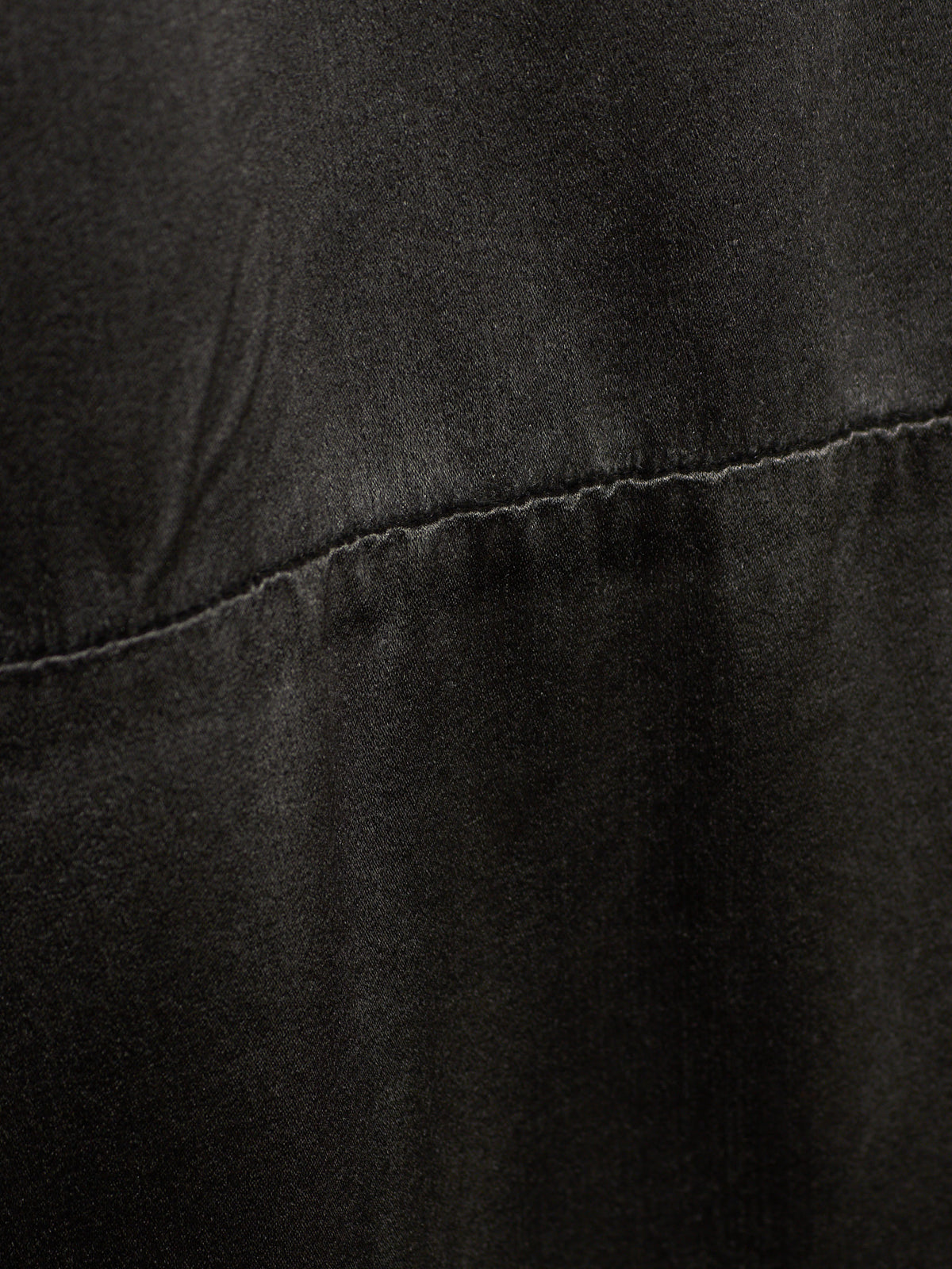 S/STERE SS10 "BUG" Dark Grey Lilac Silk Unlined Double Breasted Robe