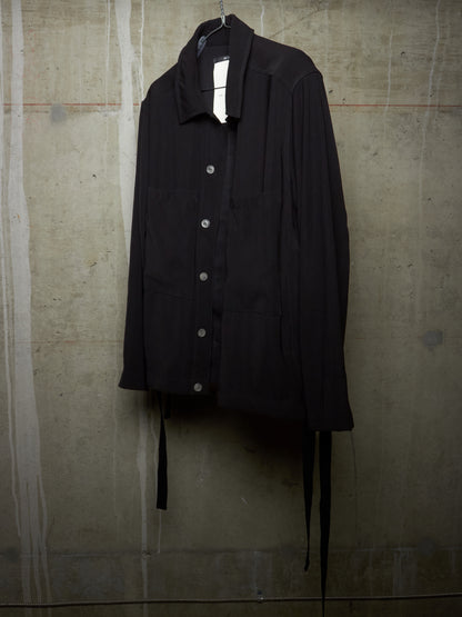 SONG FOR THE MUTE SS20 "20.1 LE BLED" Graphic Patch Oversized Chore Jacket