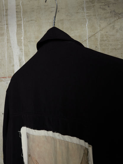 SONG FOR THE MUTE SS20 "20.1 LE BLED" Graphic Patch Oversized Chore Jacket