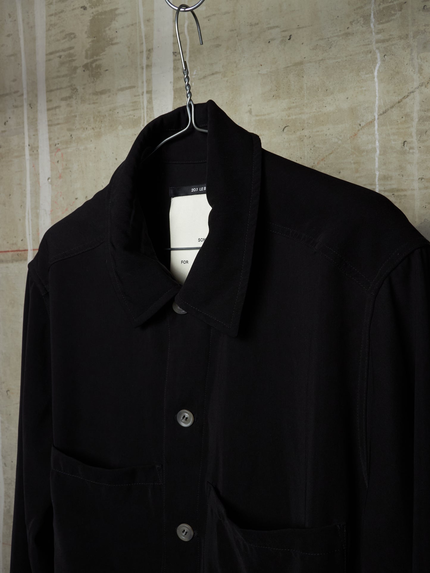 SONG FOR THE MUTE SS20 "20.1 LE BLED" Graphic Patch Oversized Chore Jacket