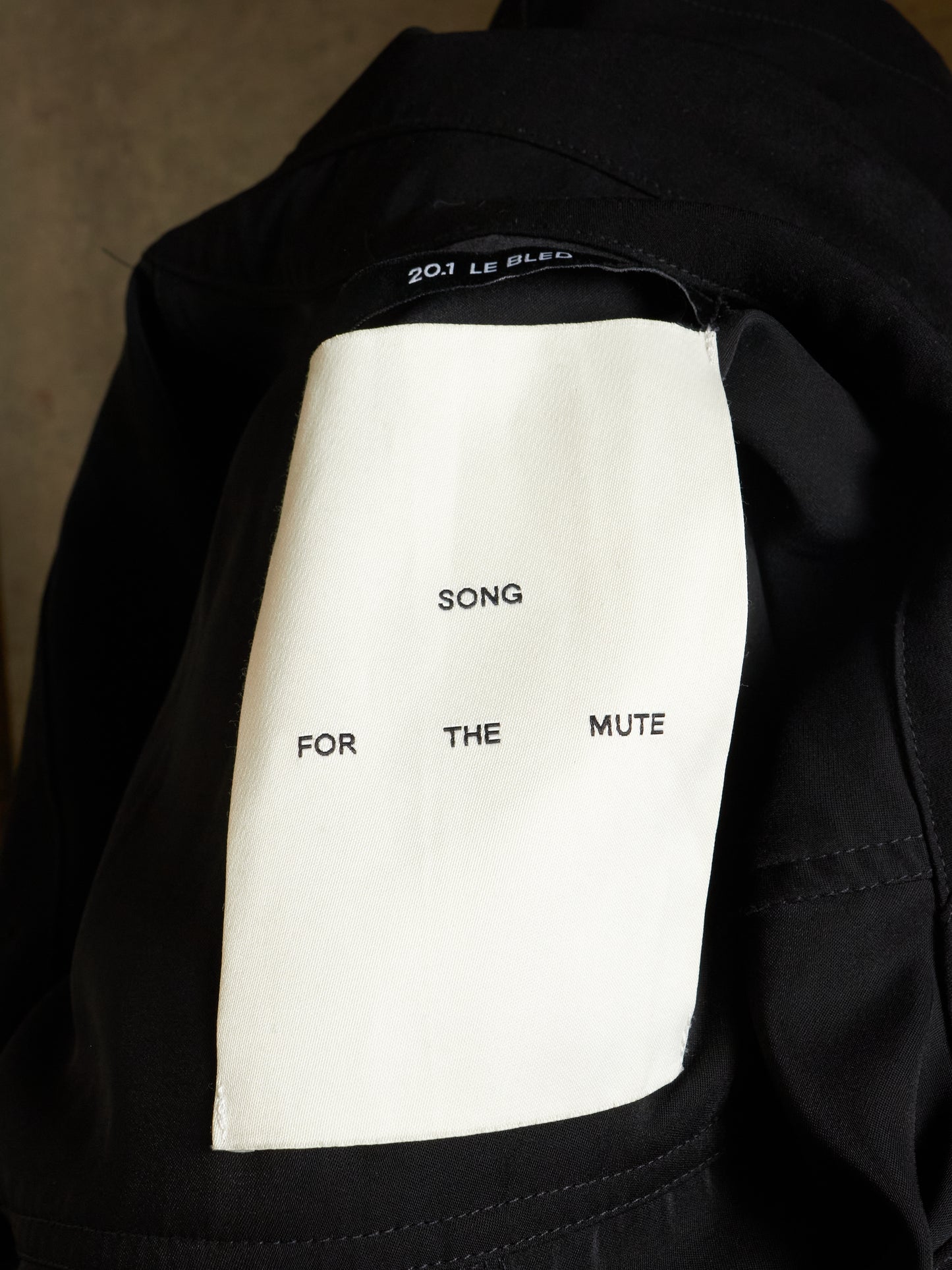 SONG FOR THE MUTE SS20 "20.1 LE BLED" Graphic Patch Oversized Chore Jacket