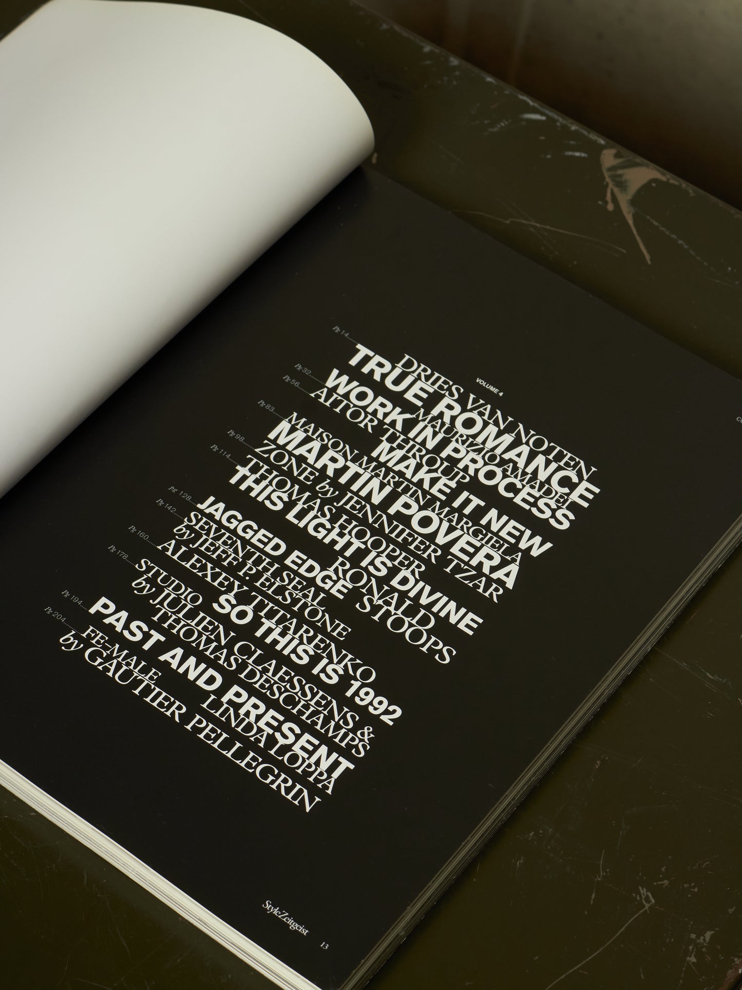 StyleZeitgeist Volume 4: Autumn/Winter 2013 Paperback Magazine