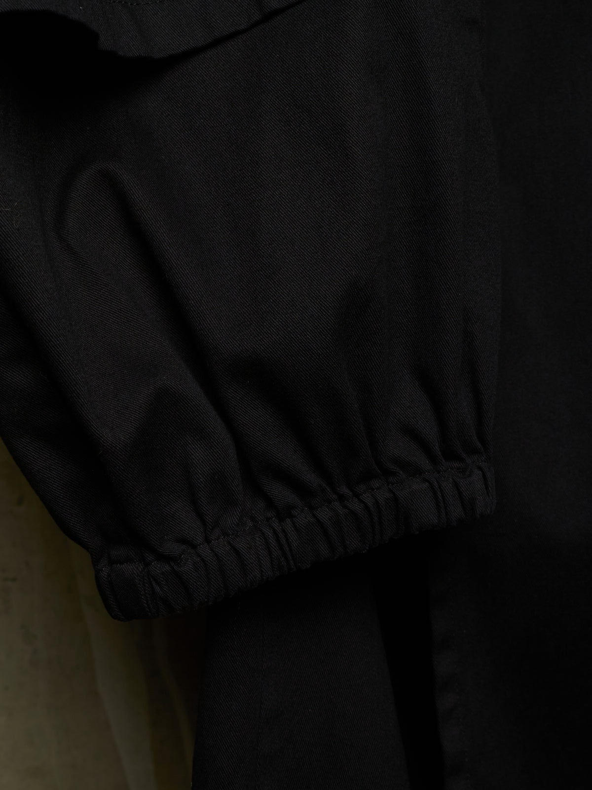 S'YTE by Yohji Yamamoto 2010s Black Cotton Twill Cropped Wrap Pants