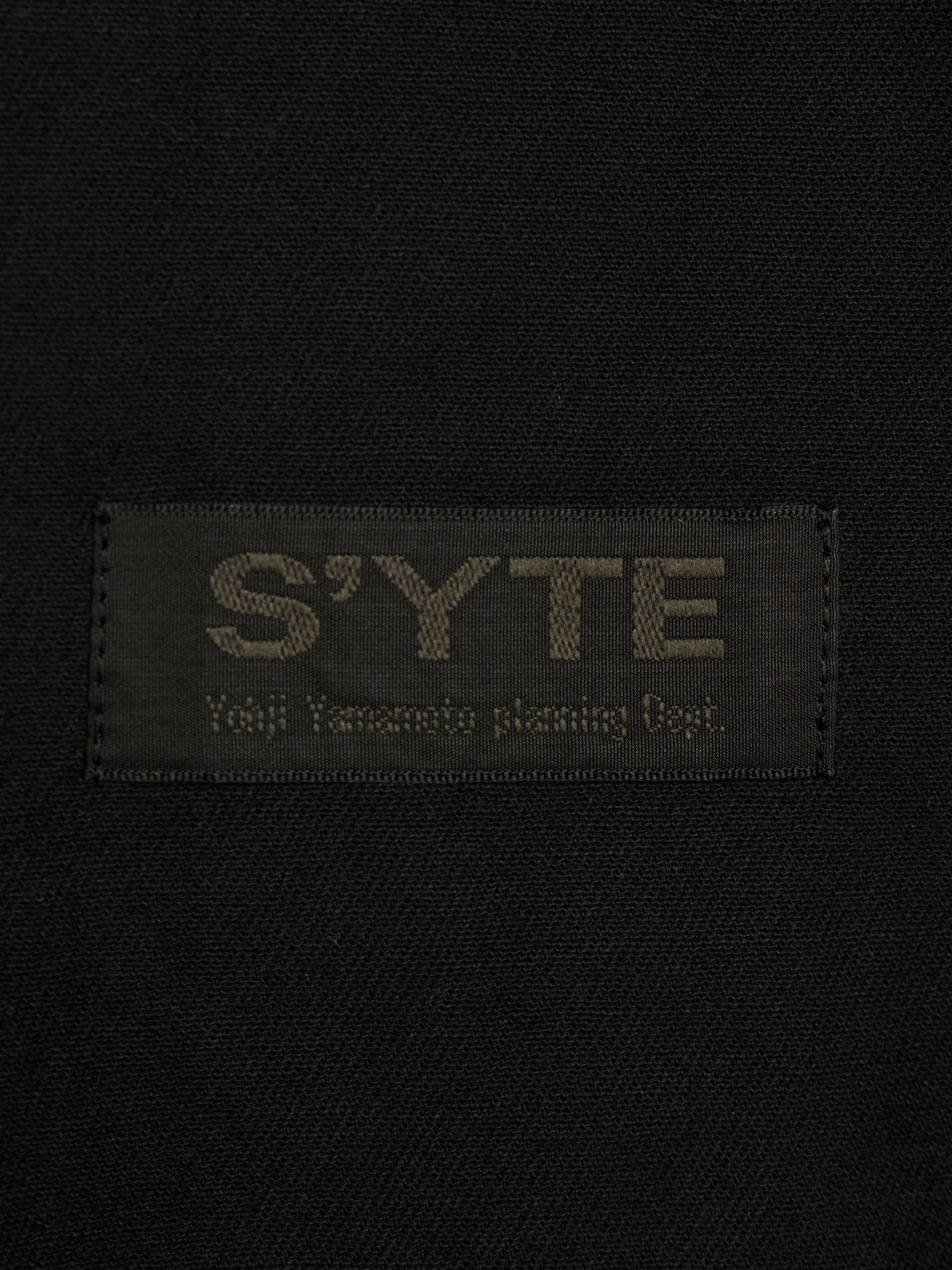 S'YTE by Yohji Yamamoto 2010s Black Cotton Twill Cropped Wrap Pants