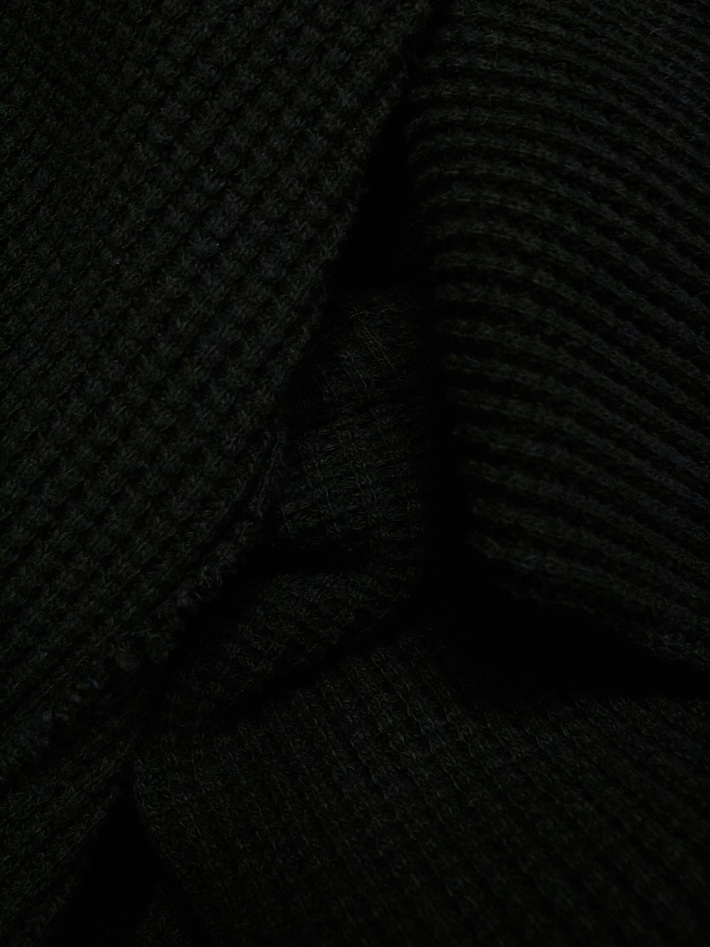 Close-up of black textured fabric
