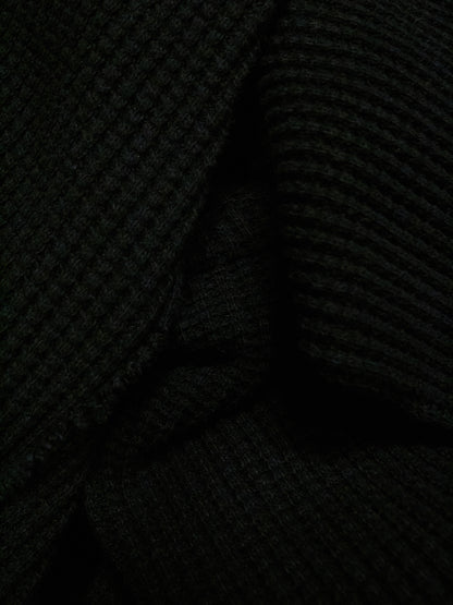 Close-up of black textured fabric