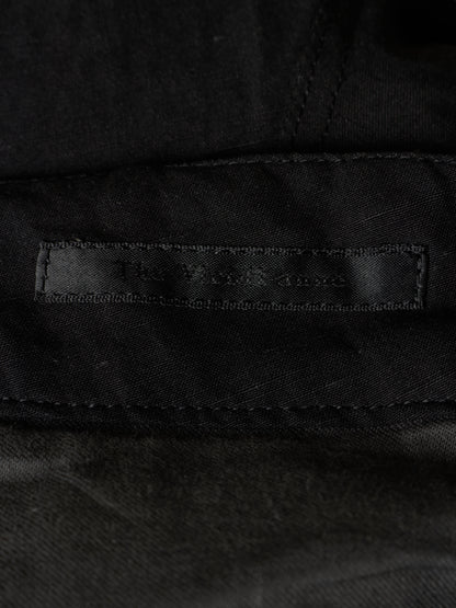 The Viridi-Anne 2010s Black Linen Rayon Excella Zip Cargo Pants