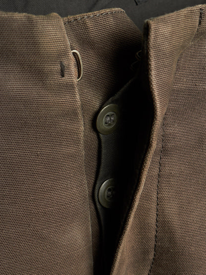 The Viridi-Anne AW06 Khaki Bio Washed Cotton Canvas Pants