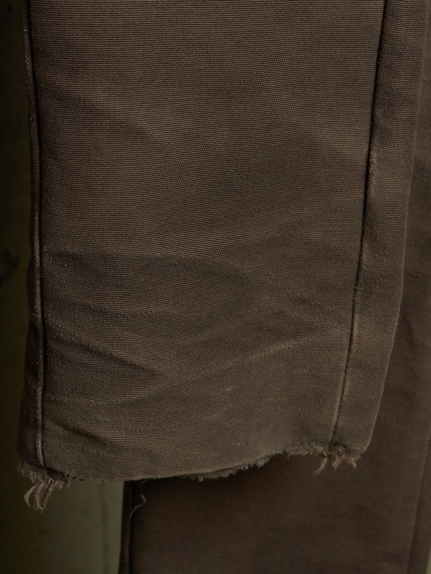 The Viridi-Anne AW06 Khaki Bio Washed Cotton Canvas Pants