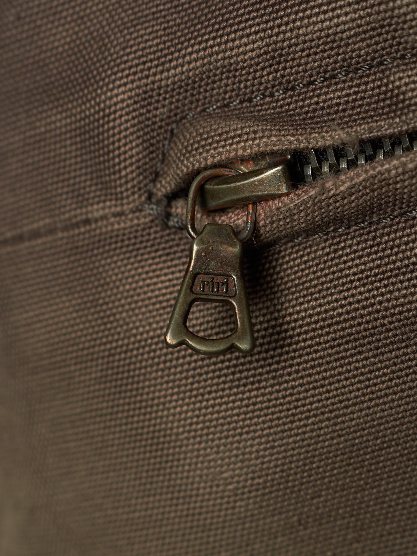 The Viridi-Anne AW06 Khaki Bio Washed Cotton Canvas Pants