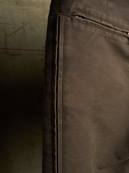 The Viridi-Anne AW06 Khaki Bio Washed Cotton Canvas Pants
