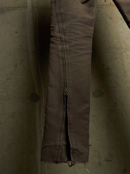 The Viridi-Anne AW06 Khaki Bio Washed Cotton Canvas Pants