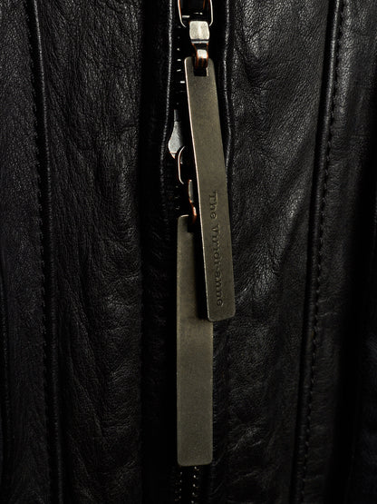 The Viridi-Anne AW07 Hybrid Multi-Panel Cattle Leather Bomber Jacket