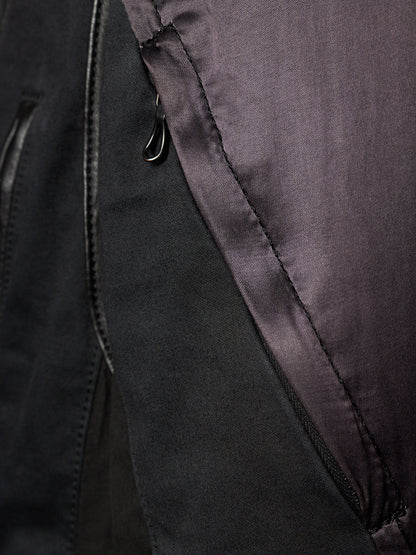The Viridi-Anne AW07 Hybrid Multi-Panel Cattle Leather Bomber Jacket