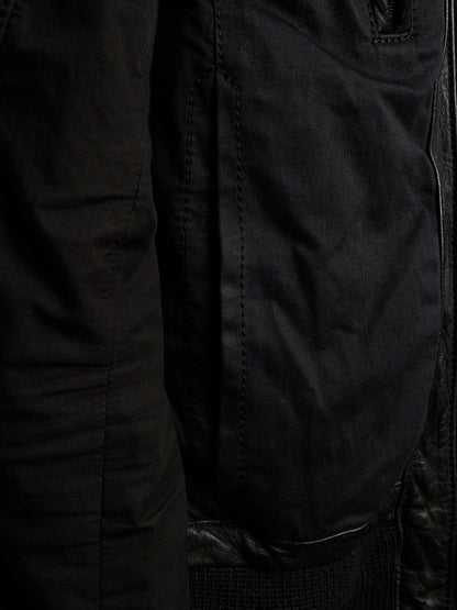 The Viridi-Anne AW07 Hybrid Multi-Panel Cattle Leather Bomber Jacket