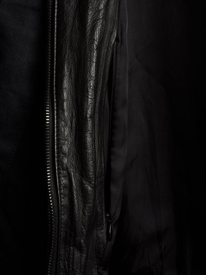 The Viridi-Anne AW07 Hybrid Multi-Panel Cattle Leather Bomber Jacket