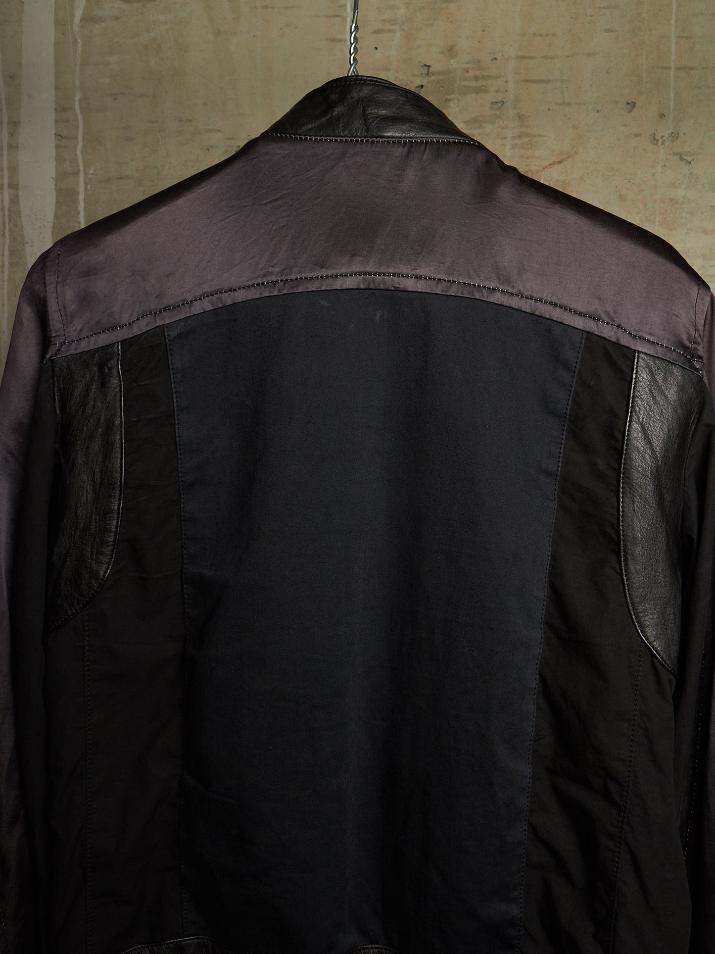 The Viridi-Anne AW07 Hybrid Multi-Panel Cattle Leather Bomber Jacket