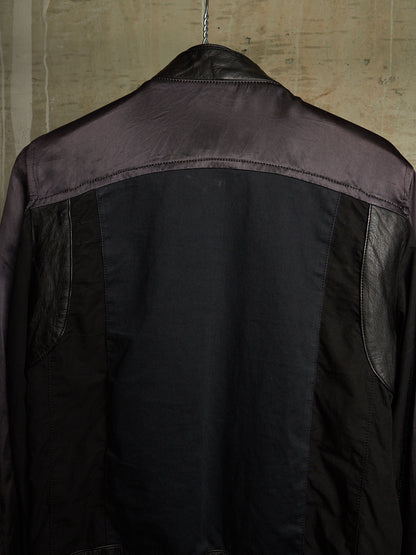 The Viridi-Anne AW07 Hybrid Multi-Panel Cattle Leather Bomber Jacket