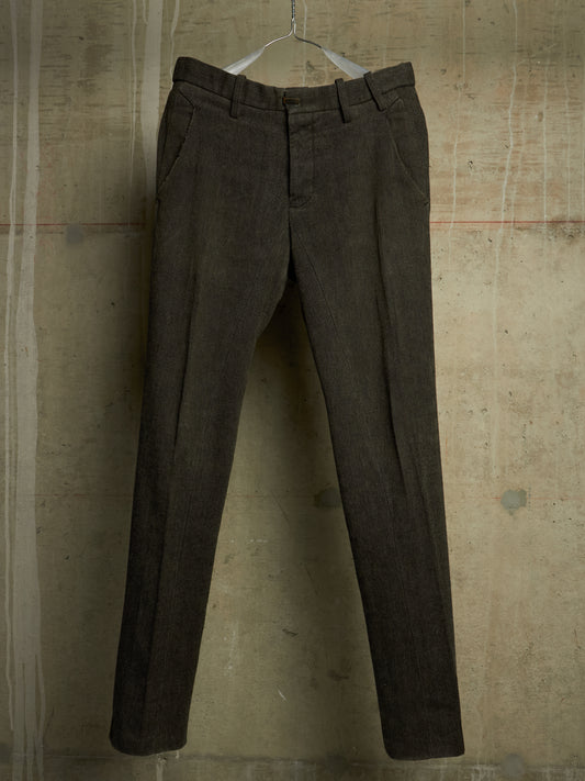 The Viridi-Anne AW10 Artisanal Straight Leg Wool Trousers