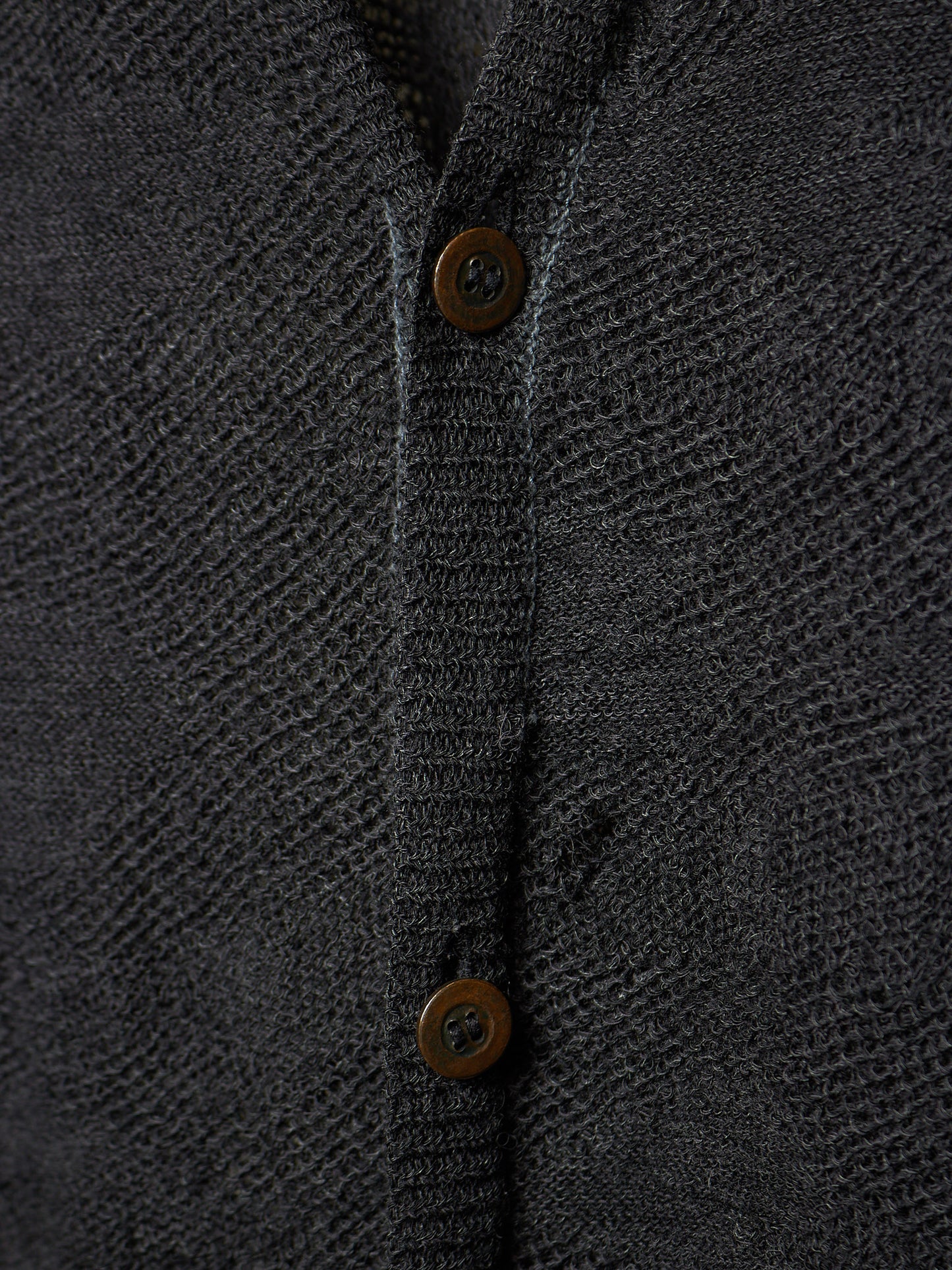 *SAMPLE* The Viridi-Anne AW11 Charcoal Grey Wool Linen Knit Cardigan