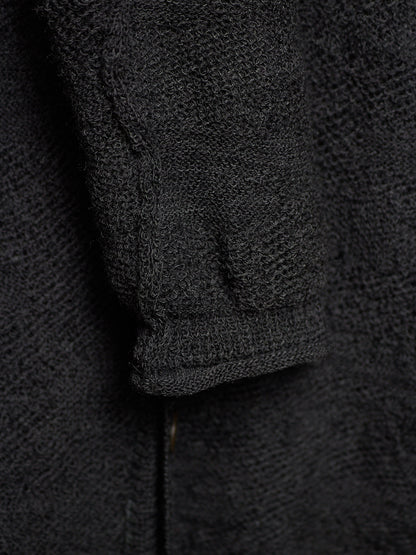 *SAMPLE* The Viridi-Anne AW11 Charcoal Grey Wool Linen Knit Cardigan