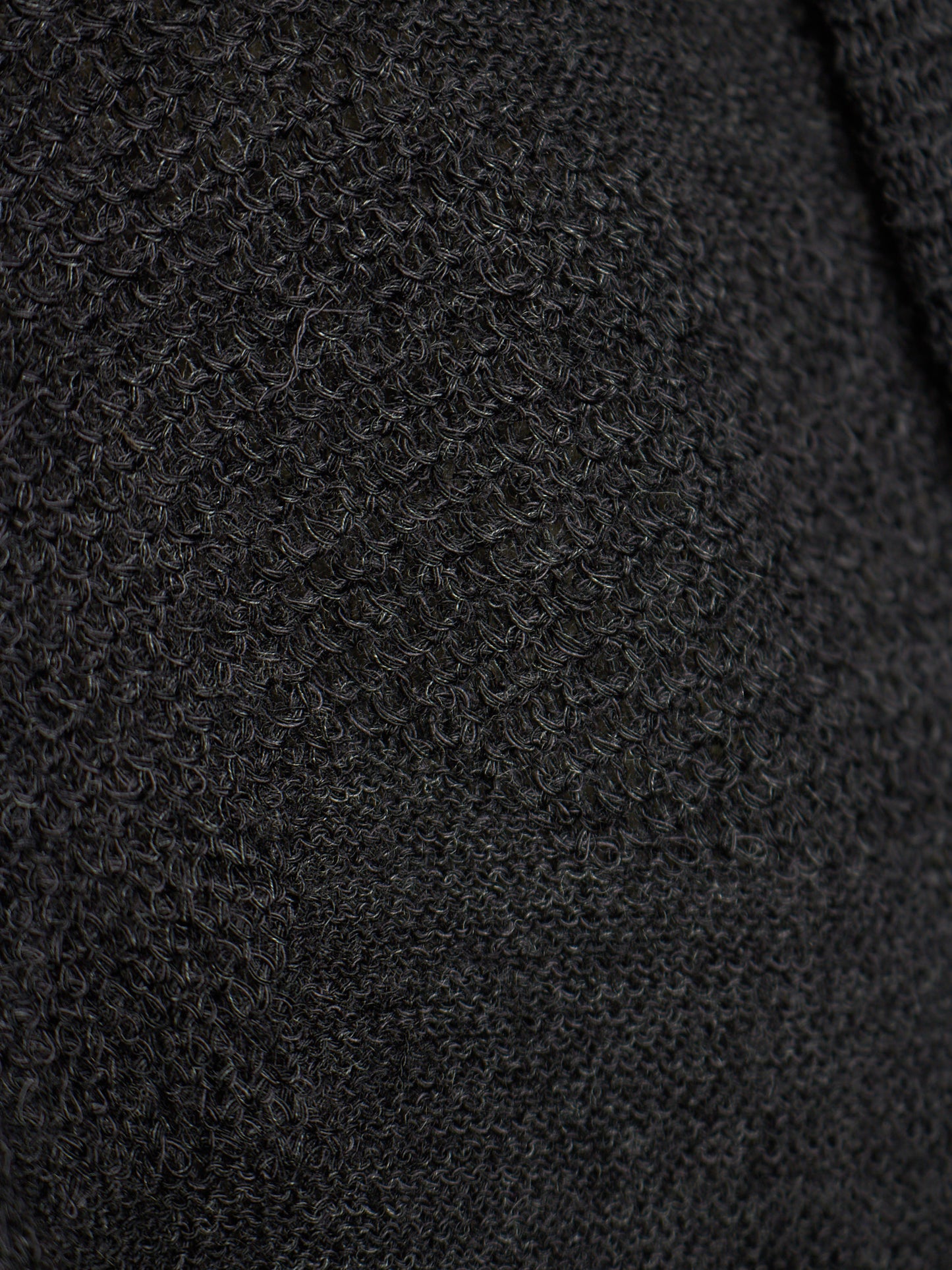 *SAMPLE* The Viridi-Anne AW11 Charcoal Grey Wool Linen Knit Cardigan