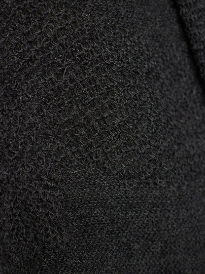 *SAMPLE* The Viridi-Anne AW11 Charcoal Grey Wool Linen Knit Cardigan